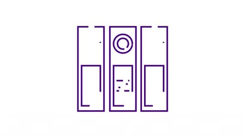 Corporate Binders Line Art Reveal Animation