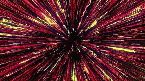 Animation de feux d'artifice colorés sur fond noir