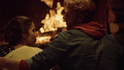 Caring Couple Talk Date on Romantic Night. Close Up Lovely Boyfriend Girlfriend