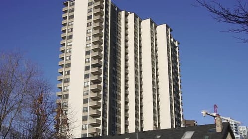 apartment, condo building exterior day