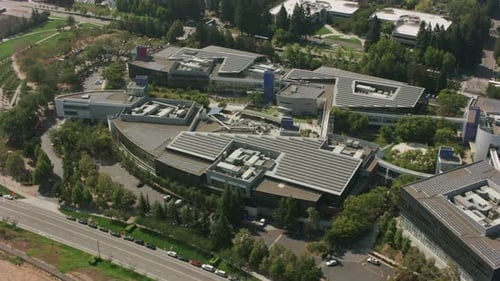 Маунтин-Вью, Калифорния, около 2017 г., аэросъемка Googleplex, глобальной штаб-квартиры Google