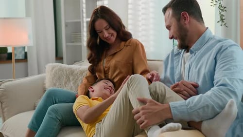 Playful Family Bonding Time at Home