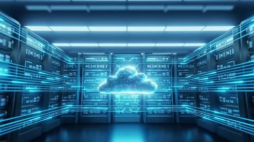 Cloud Computing Data Center with Digital Network Lines