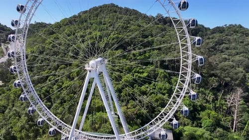 Famous Ferris Wheel At Balneario Camboriu In Santa Catarina Brazil.