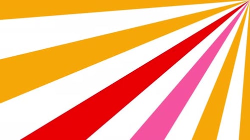 Orange Green Red Minimal Radial Sunburst Background