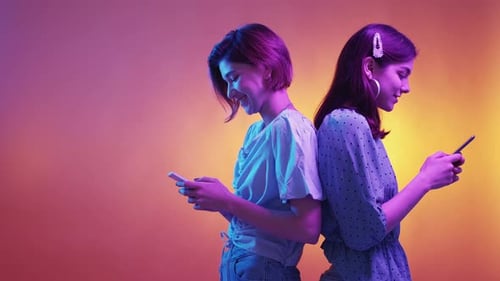 Network Search Winner Women Neon Light People