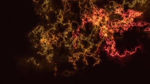 Energie: Stürmische Blitze im Weltraum | Energieanimation 4K