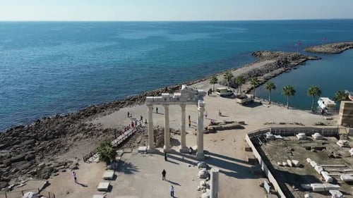 Seite. Alte antike Stadt.
Türkei