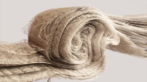 Ethereal Swirl of 3D Lace Fabric with Delicate Details Exuding a Soft Dreamy Quality