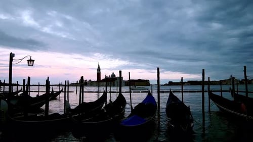 Breathtaking And Beautiful View Of Waterfront Of Venice City In Italy