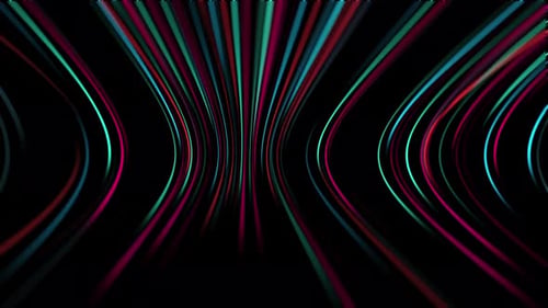 Futuristic Abstract Speed Lines Tunnel Animation