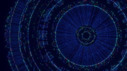 Abstract digital background featuring interconnected lines, glowing dots