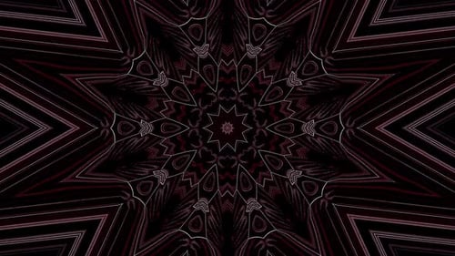 bright light energy 4K of smooth lines waves glittering light effect on round shape in center