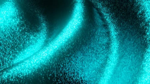 Cyan Magic Waves Hintergrund-Loop-Animation in 1080HD