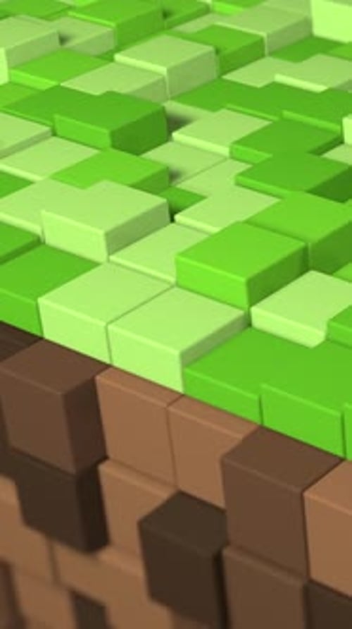 Boucle de cubes abstraits 3D