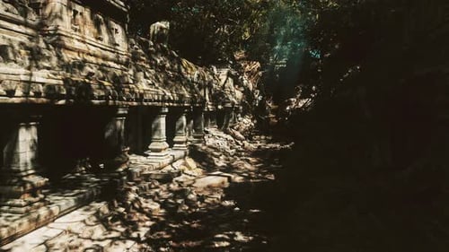 Photographer Captures Serene Moment Inside Ancient Stone Sanctuary