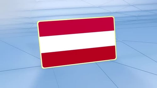 Austria Flag Displaying