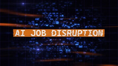 Futuristic Glitch Text Reveal with Digital Data Streams