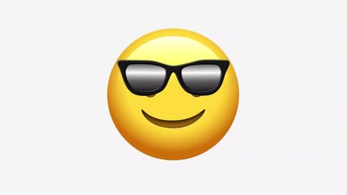 Animated 3D Emoji Sunglasses Reveal