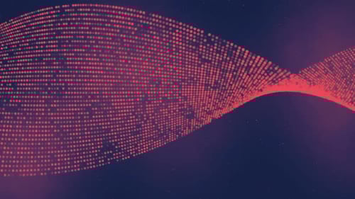 Red Particles Glowing Animation Loop