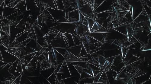 Futuristic Abstract Geometric Wireframe Background Animation