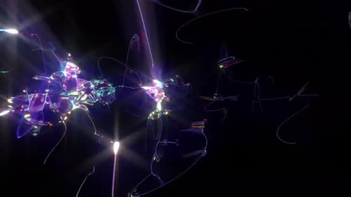 Abstract Fluid Light Trails Logo Reveal Animation