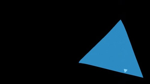 Flat Design Triangle Shape Reveal Animation