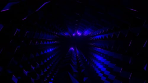 Blue And Purple Circular Descent Background Vj Loop In 4K
