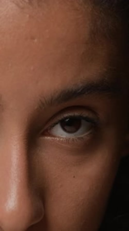Close up of Dark Female Eye
