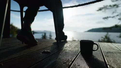 Tropical Vacation with Chair and Beautiful View