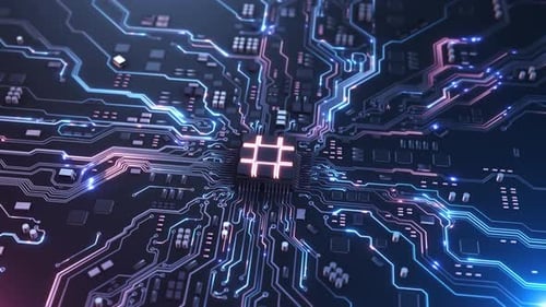 Futuristic Processor Board Processor in Circuit Network Advanced Computing Architecture Connectivity