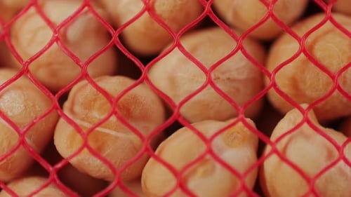 Chickpeas Close Up Food Background Chickpeas Texture Macro Raw Cereal Healthy Food