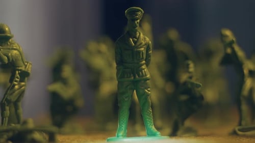 Attempted Assassination of Army General Surrounded By Toy Soldiers
