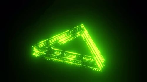 Hud grüne Glimmlichter, 3D-Render-Animation