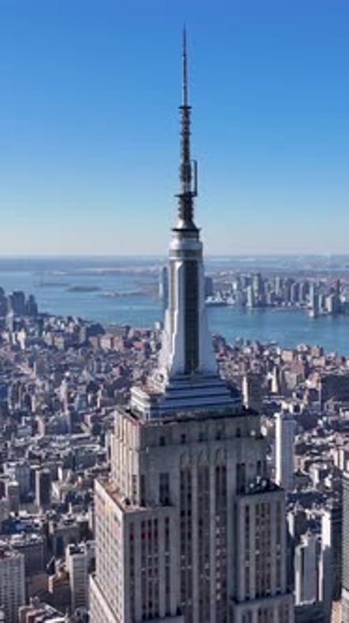 Empire State Building At Manhattan In New York United States.