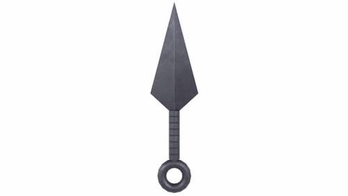 Kunai Weapon 3d object rotating loop