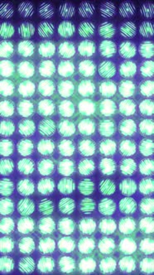 Glitch-Effekte an der Wand von Light Loop