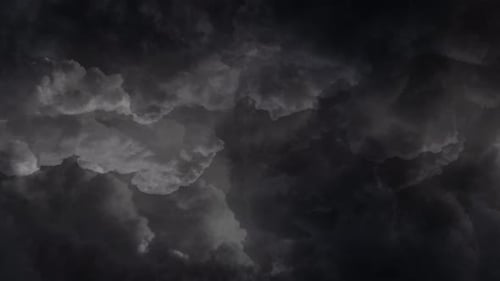 Abstract Cloud Movement in Dark Stormy Atmosphere