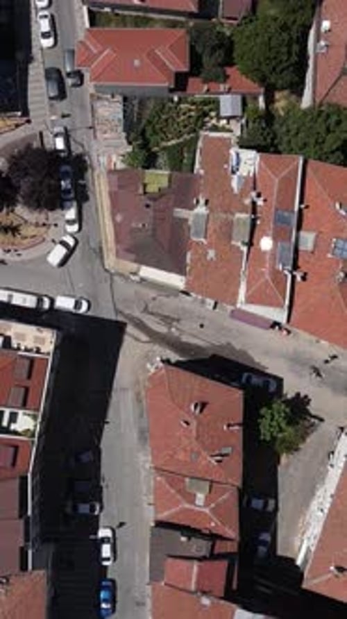 Roof Building City Aerial View