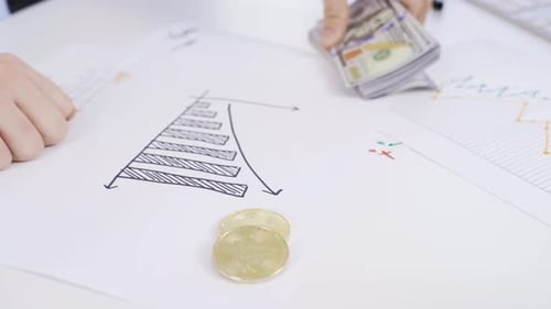 Earnings Rise chart and bitcoin analysis.