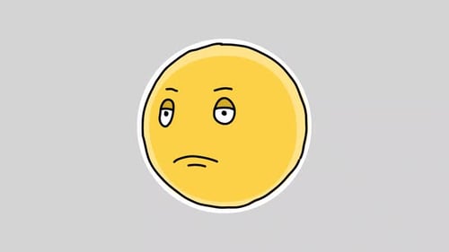 Bored Cartoon Emoji Character Animation