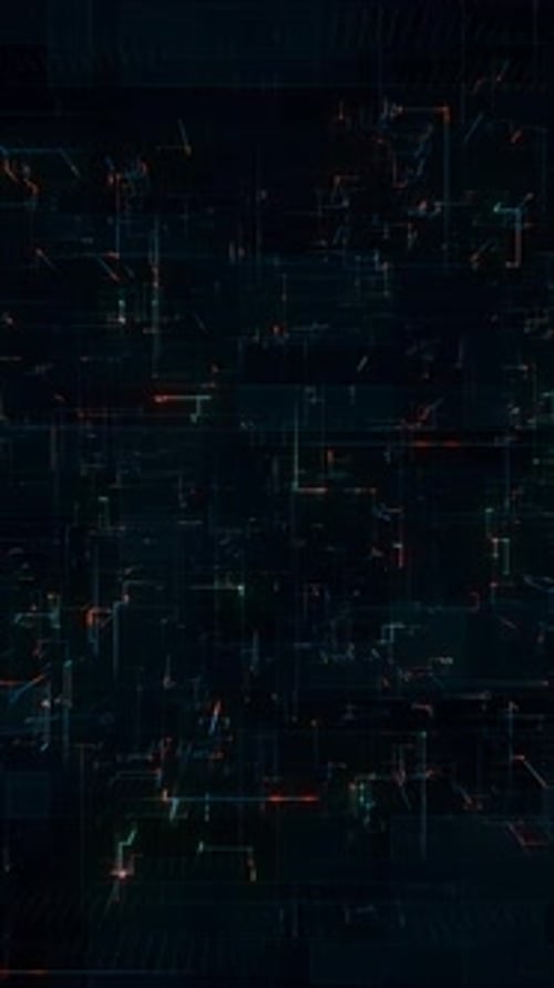 Fondo de animación CG de ciencia ficción de vídeo vertical