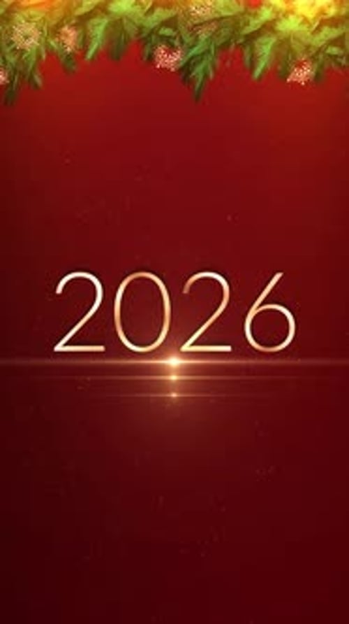 New Year 2026 Wishes Intro Opener Background, 2026 Year Background Animation,