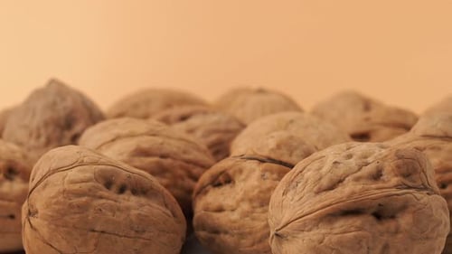 Close Up of Fresh Walnuts on Display