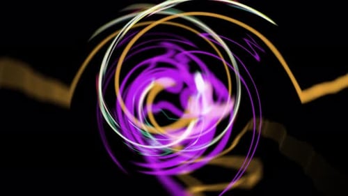 4K Electric Circular Looping Energy Background Motion Graphics