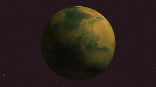 slow motion mars planet