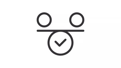 Weight balance ui icon line animation