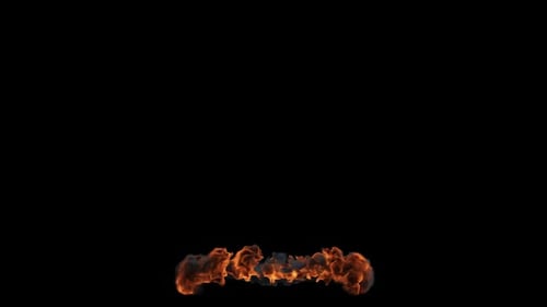 Dynamic Realistic Fire Burst Explosion Effect