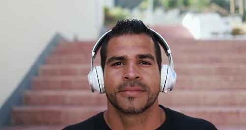 Man Smiling In Camera After Sport Workout In The City - Sport And Healthy Lifestyle