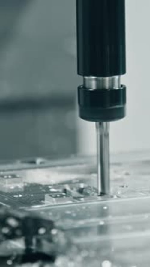 Precision metal cutting with automated cnc milling machine